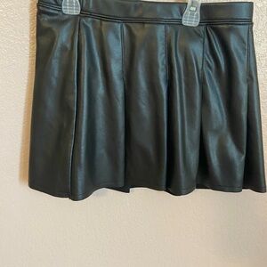 SO Black Faux Leather Mini Skirt